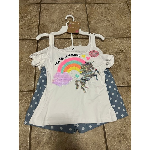 Girls Unicorn Outfit Size 10/12 NWT - Picture 1 of 5